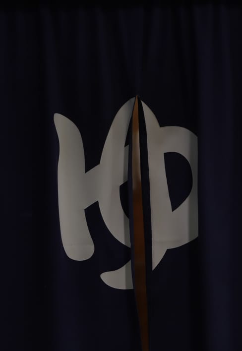 ゆの文字の暖簾